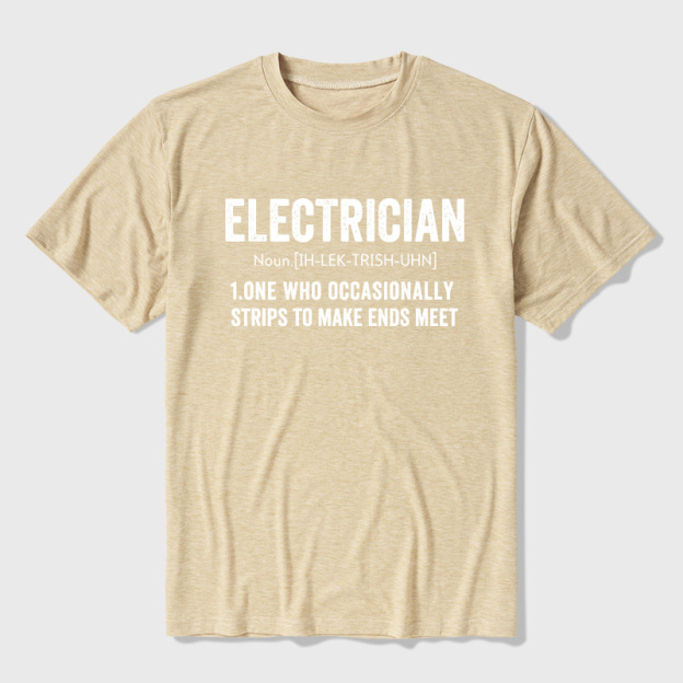 Electrical Engineer Technician Funny Definition Ultra Soft Heather Tee
