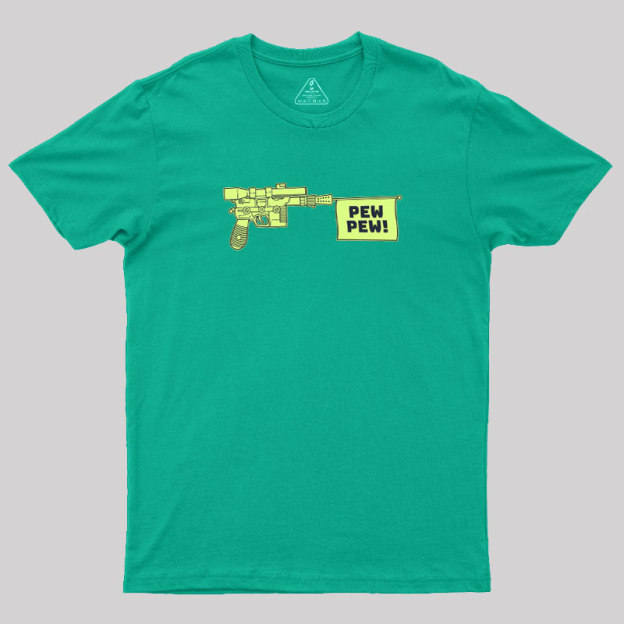 Laser Gun Pew Pew Geek T-Shirt