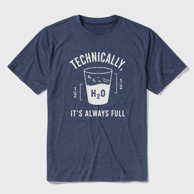 It's Always Full Science Ultra Soft Heather Tee