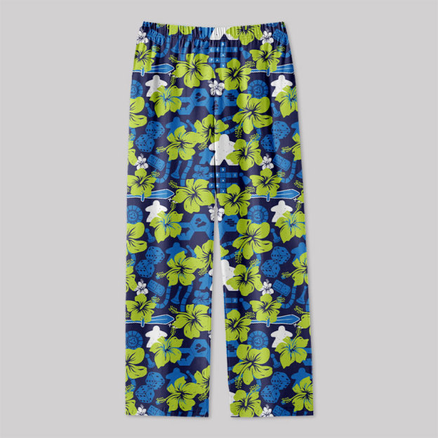 Board Game Hawaii Hibiscus Geek Loungewear Pants