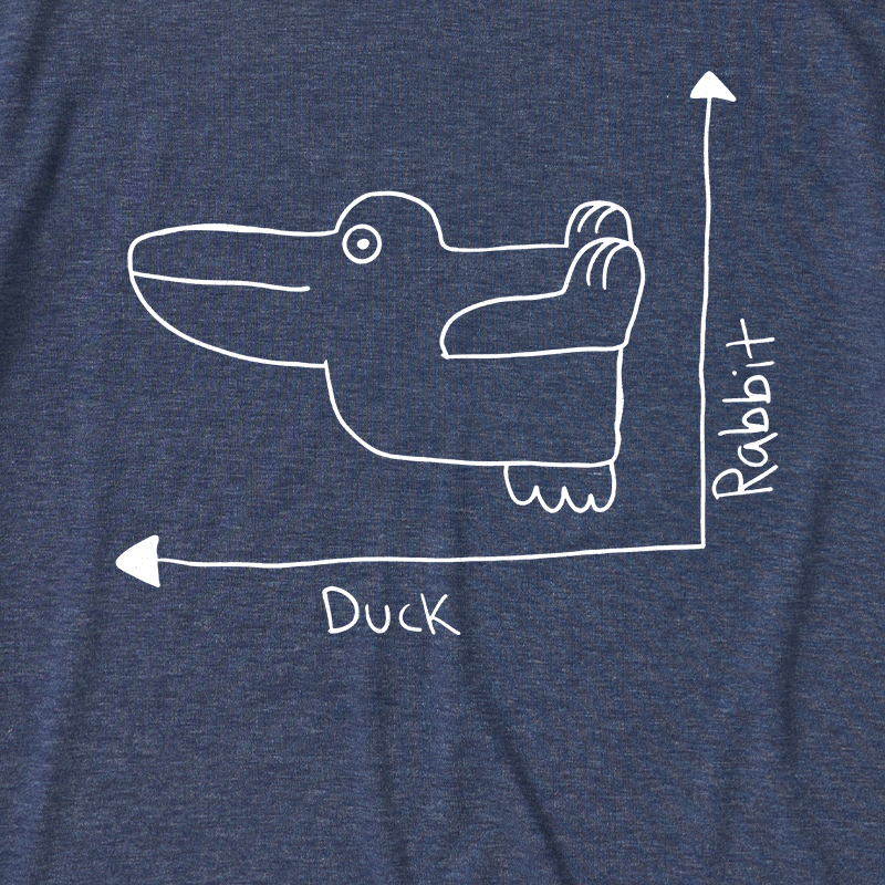 Duck Rabbit Graph Ultra Soft Heather Tee