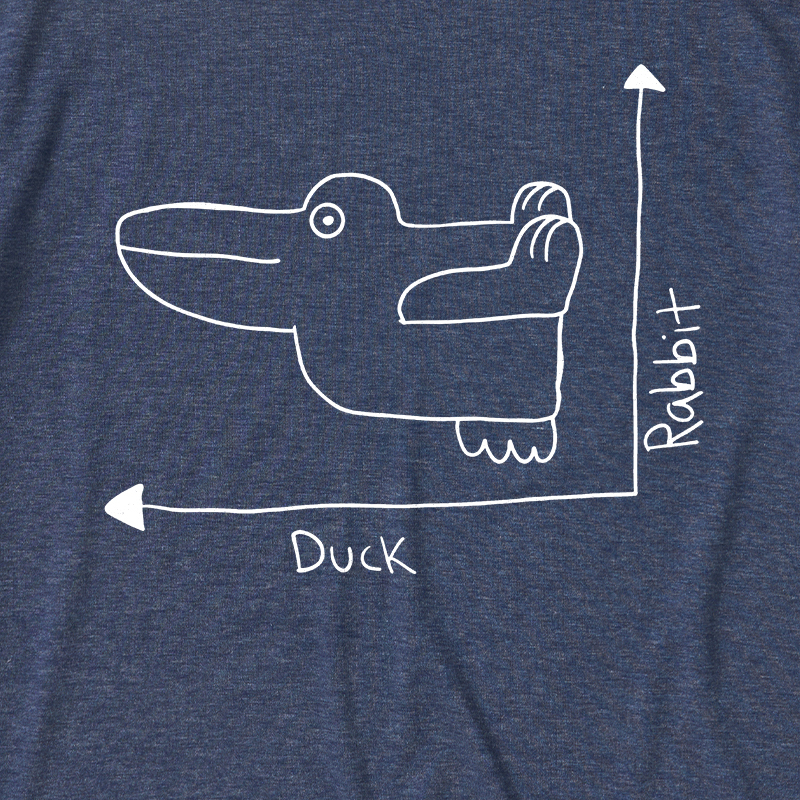 Duck Rabbit Graph Ultra Soft Heather Tee
