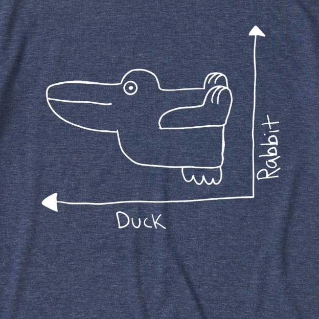 Duck Rabbit Graph Ultra Soft Heather Tee