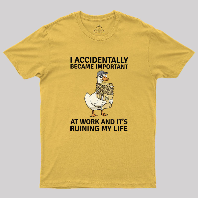 Overwhelmed Duck Geek T-Shirt