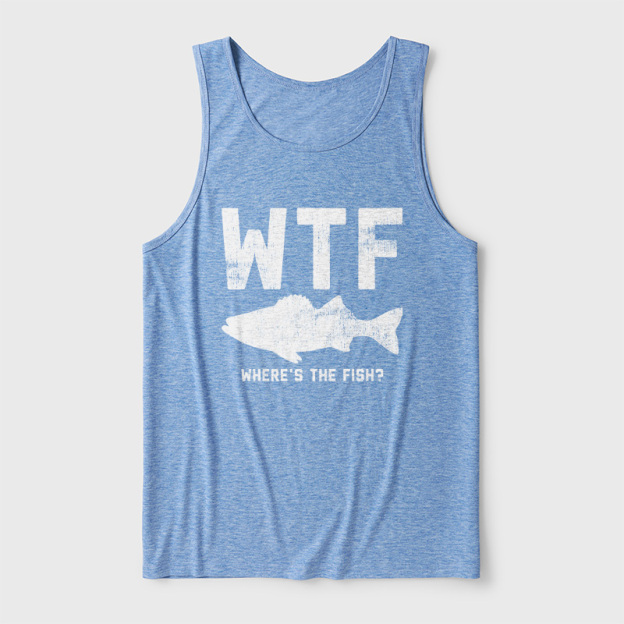 WTF Fish Ultra Soft Heather Tank