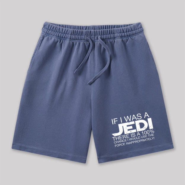 Use The Force Inappropriately Geeky Washed Shorts