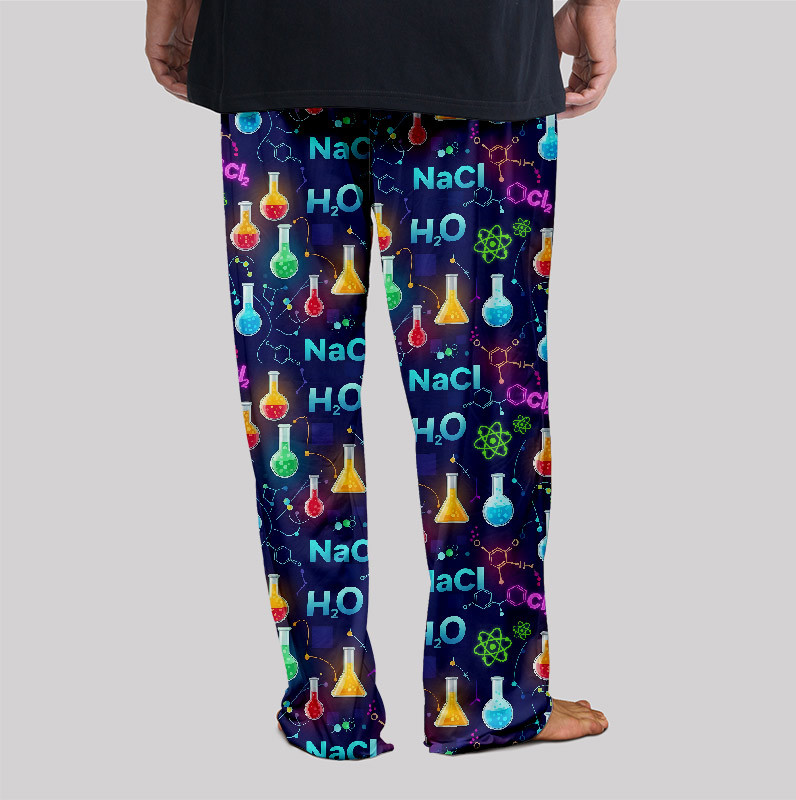 Chemistry Night Delight Print Geek Loungewear Pants