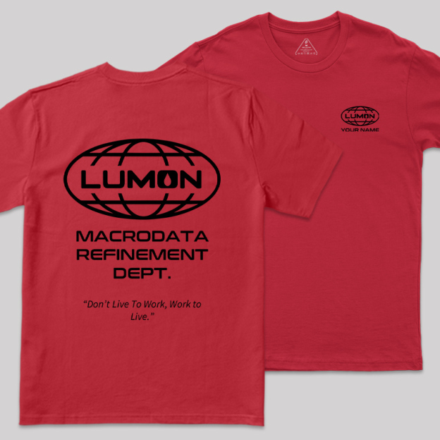 Personalized Lumon Scifi Front and Back Printing Geek T-Shirt