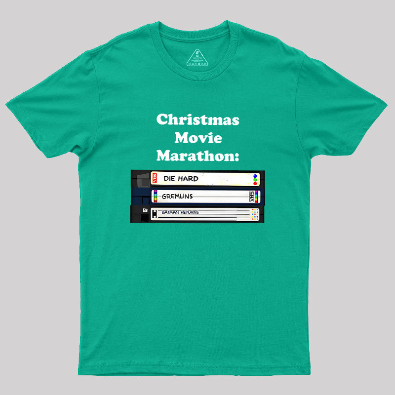 Christmas Movie Marathon Geek T-Shirt