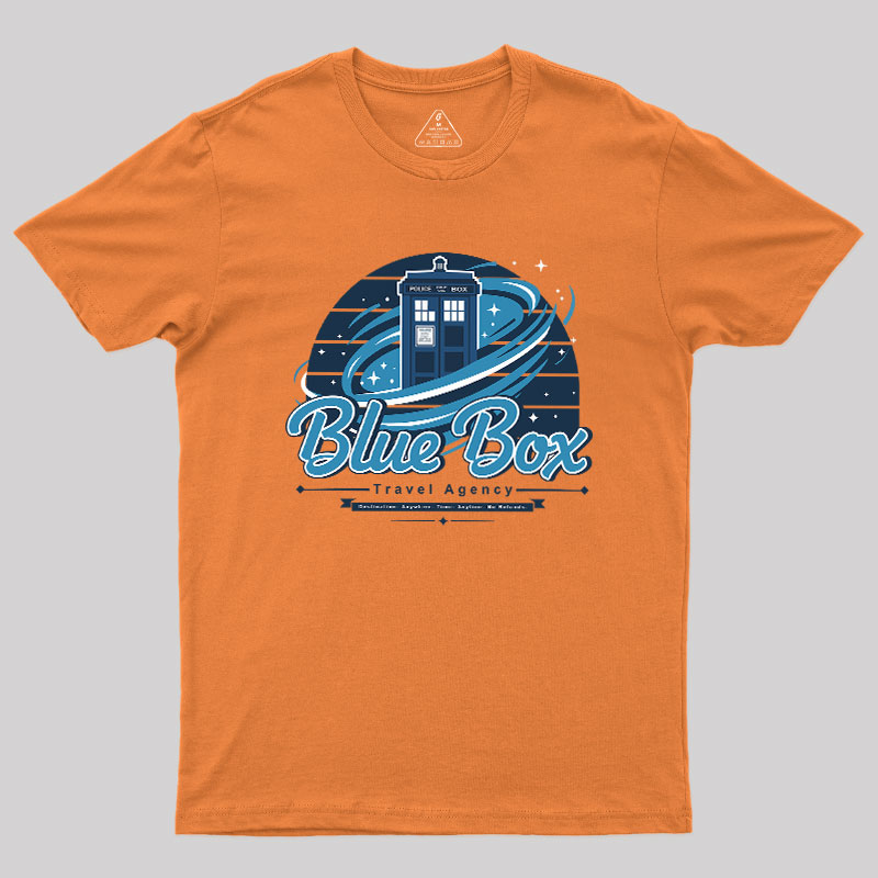 Blue Box Travel Agency Geek T-Shirt