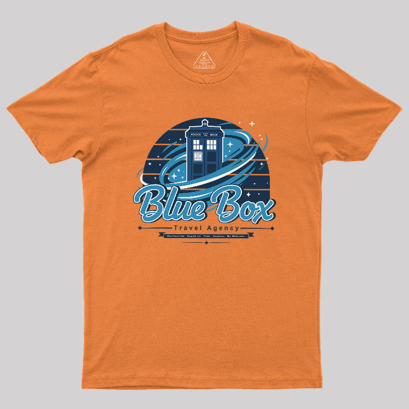 Blue Box Travel Agency Geek T-Shirt