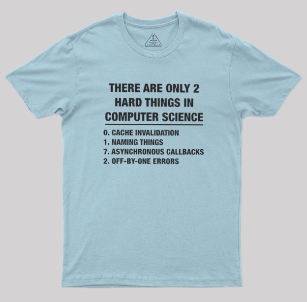 The Two Hard Things Geek T-Shirt