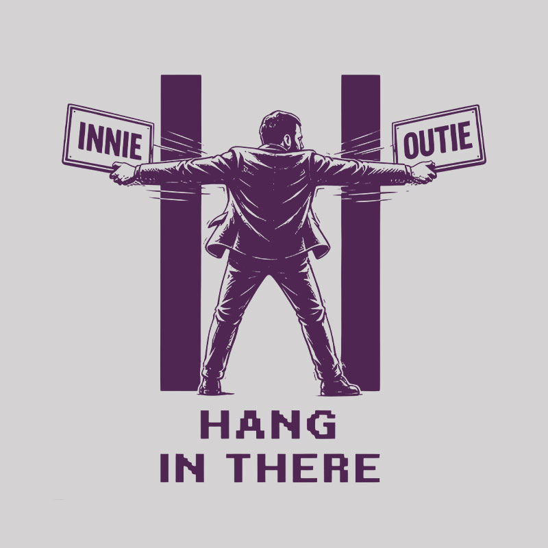 Innie VS Outie Geek T-Shirt
