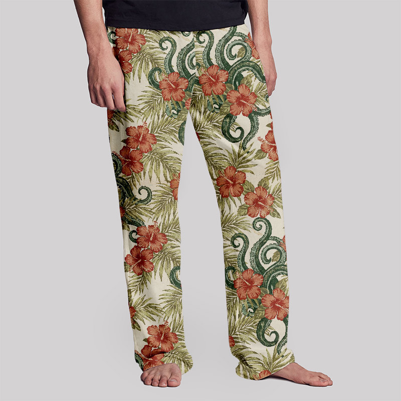 Tropical Snake Geek Loungewear Pants