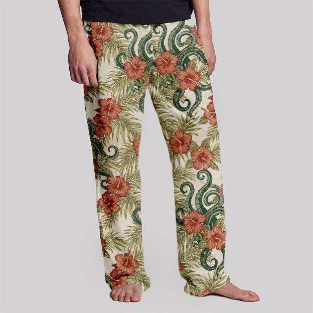 Tropical Snake Geek Loungewear Pants