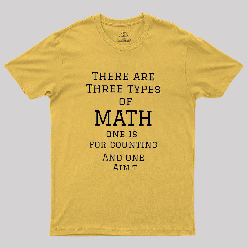 Three Types Of Math Geek T-Shirt