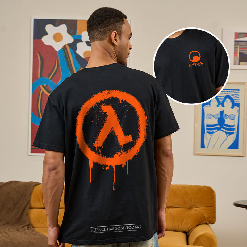 Black Mesa Front and Back Printing Geek T-Shirt