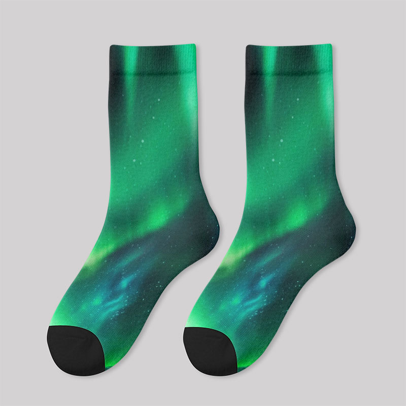 Mysterious Aurora Men's Socks
