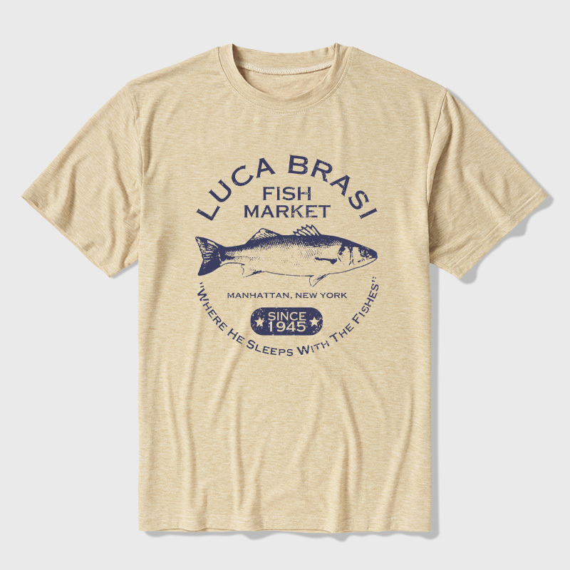 Luca Brasi Fish Market - Since 1945 Ultra Soft Heather Tees