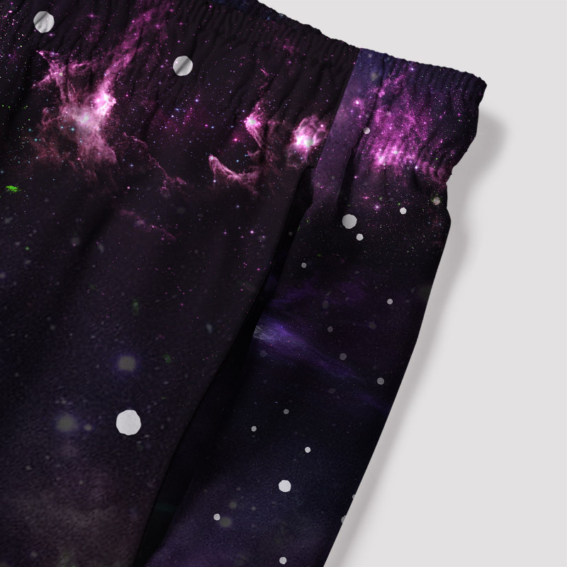 Beautiful Nebula Outer Space Geek Hawaiian Swim Trunks