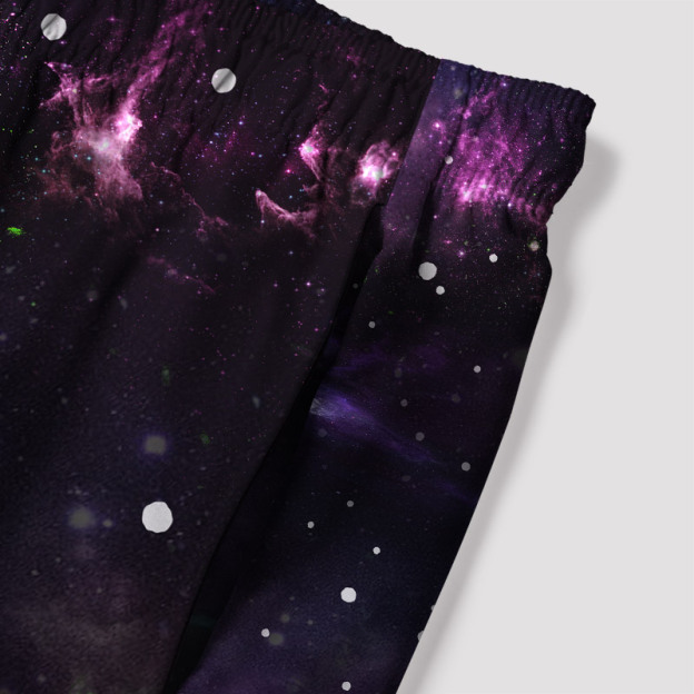 Beautiful Nebula Outer Space Geek Hawaiian Swim Trunks