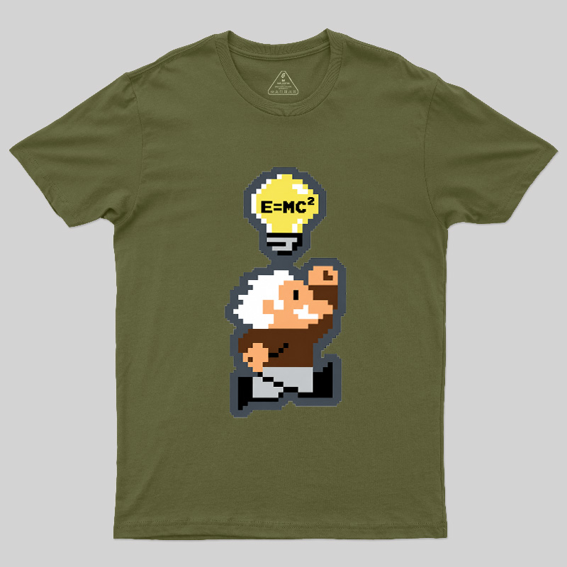 8‑Bit Einstein Geek T-Shirt