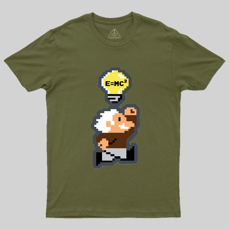 8‑Bit Einstein Geek T-Shirt