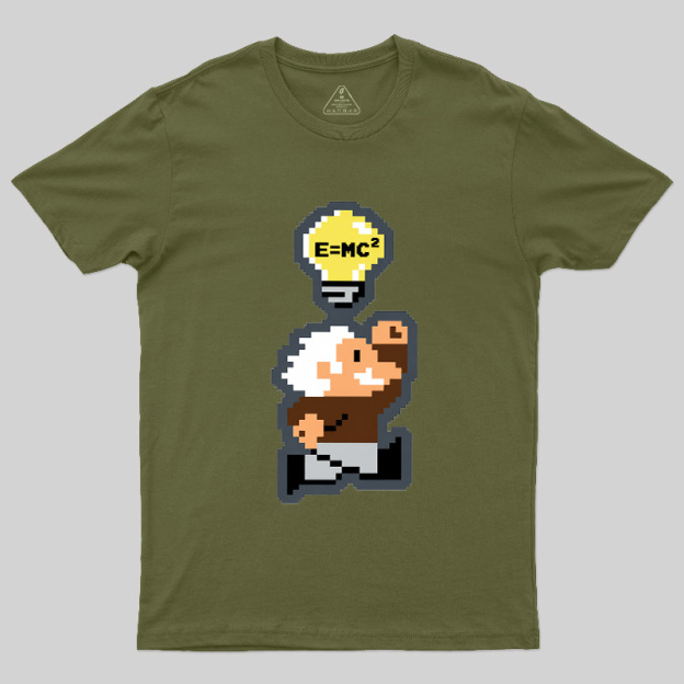 8‑Bit Einstein Geek T-Shirt