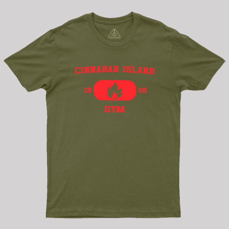 Cinnabar Island Gym Geek T-Shirt