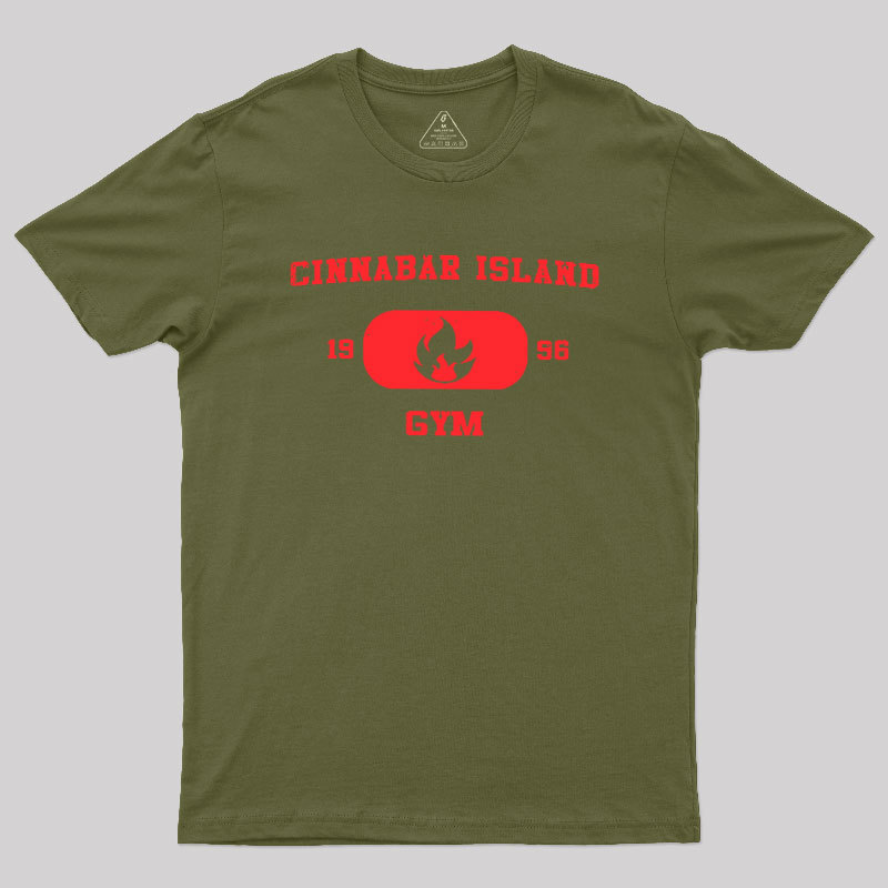 Cinnabar Island Gym Geek T-Shirt