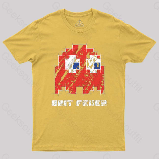 8Bit Fever Geek T-Shirt Yellow / S