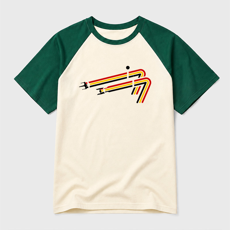Scifi 77 Geek Retro Raglan T-Shirt
