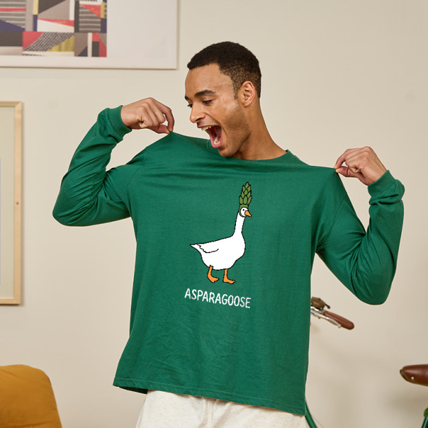 Asparagoose Geek Long Sleeve T-Shirt