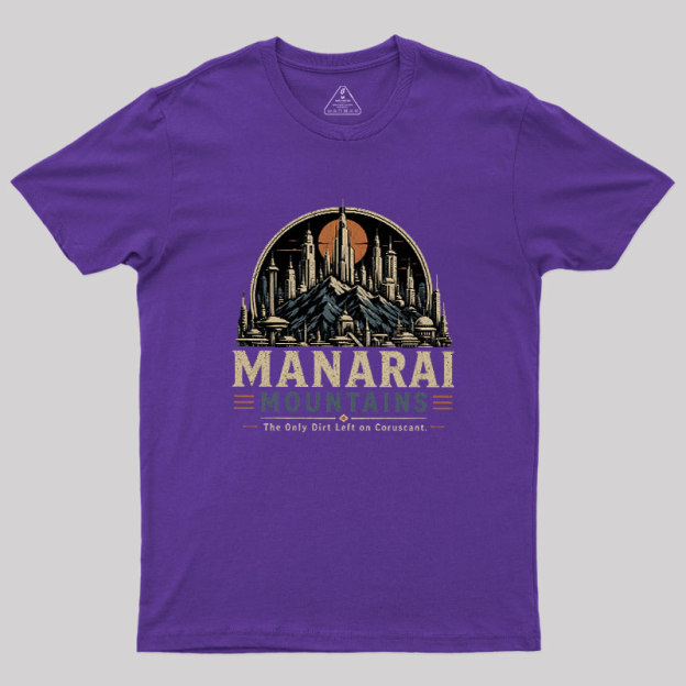 Galactic Mountain Range Geek T-Shirt