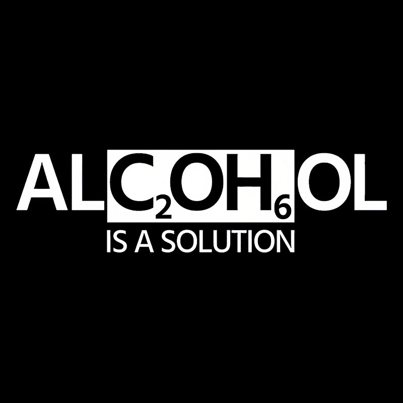 Alcohol Is A Solution Geek T-Shirt