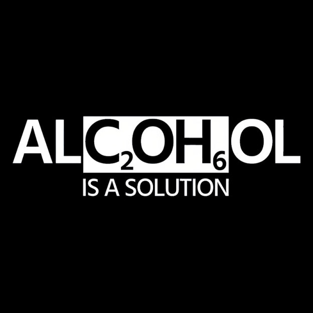 Alcohol Is A Solution Geek T-Shirt