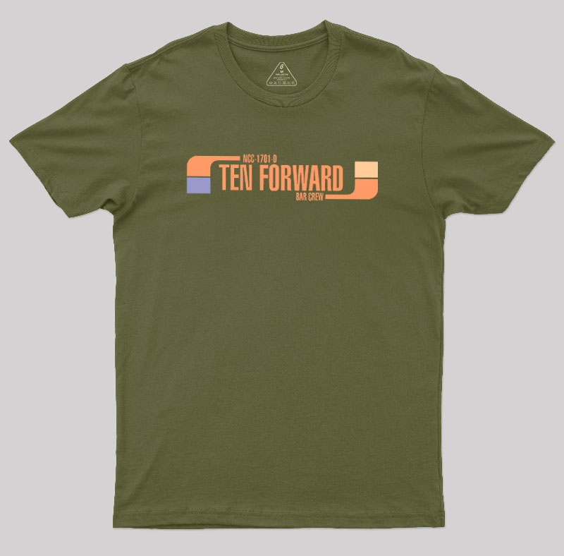 Ten Forward Bar Crew NCC 1701-D Geek T-Shirt