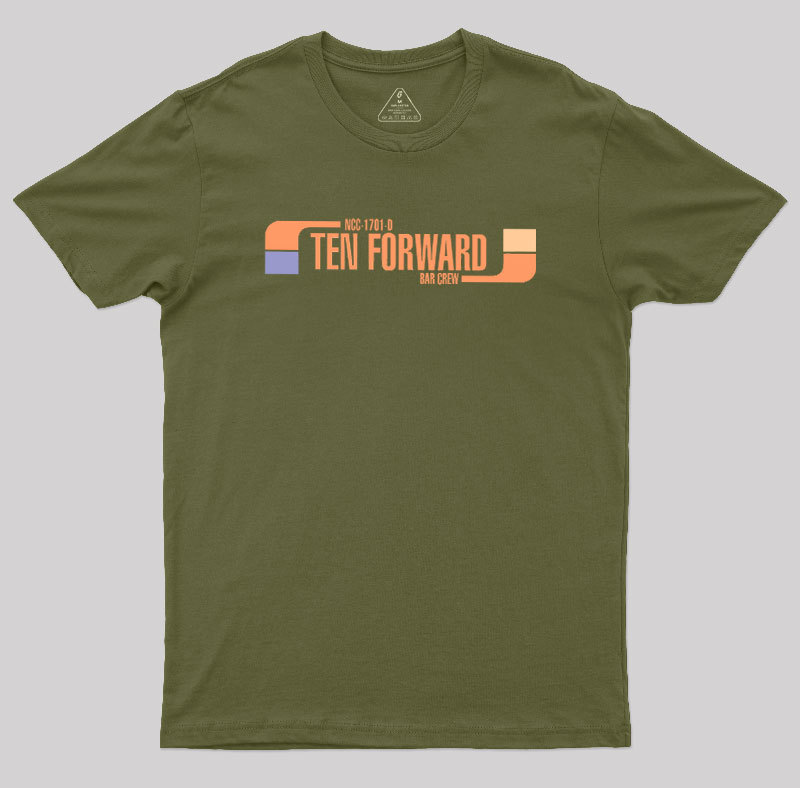 Ten Forward Bar Crew NCC 1701-D Geek T-Shirt