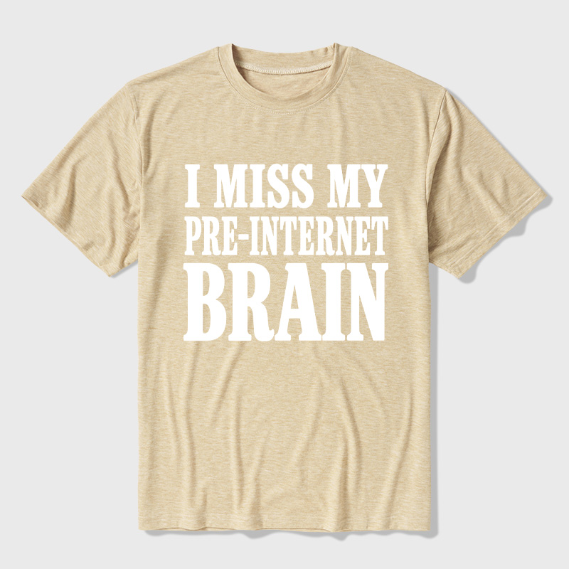 I Miss My Pre-Internet Brain Ultra Soft Heather Tees