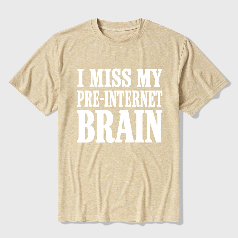 I Miss My Pre-Internet Brain Ultra Soft Heather Tees