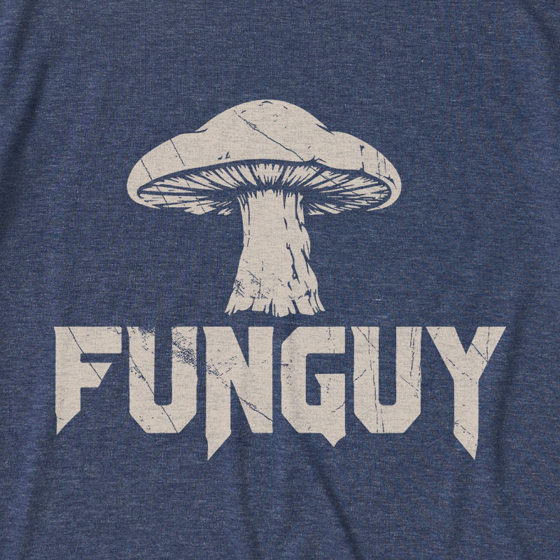 Fungi Fun Guy Funny Ultra Soft Heather Tee