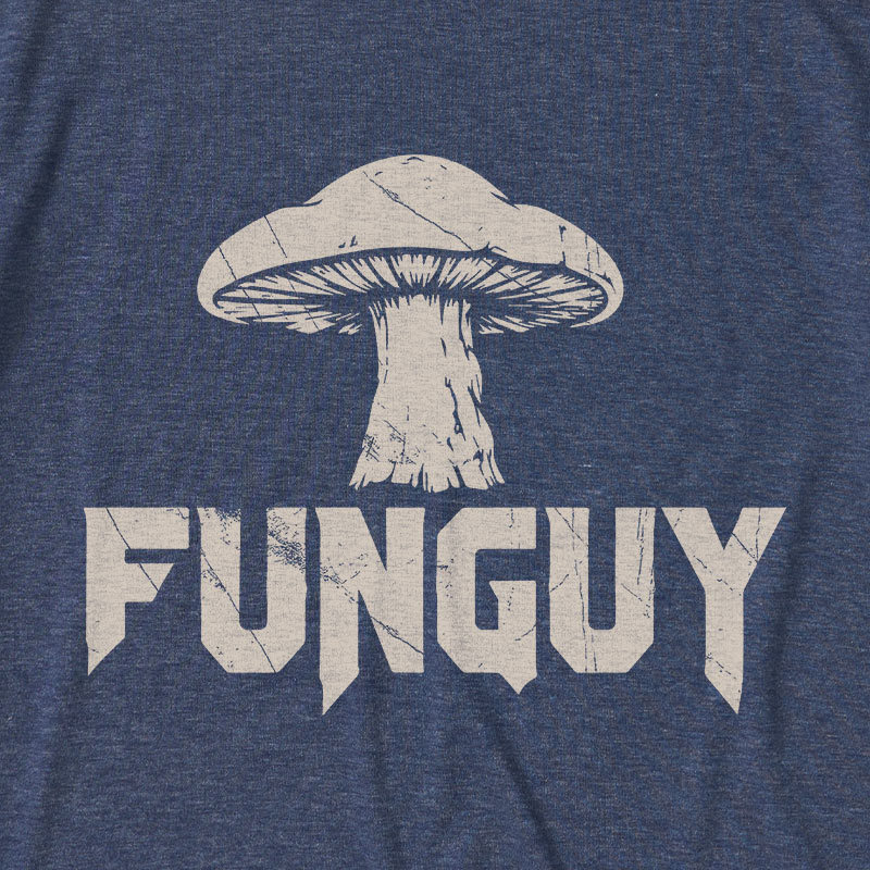 Fungi Fun Guy Funny Ultra Soft Heather Tee