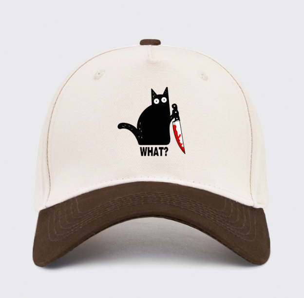 Spooky Lockdown Cat Baseball Cap