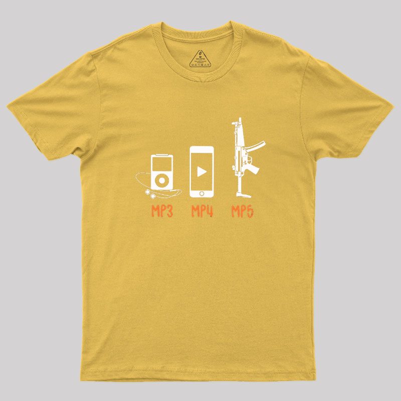 MP3 MP4 MP5 Geek T-Shirt