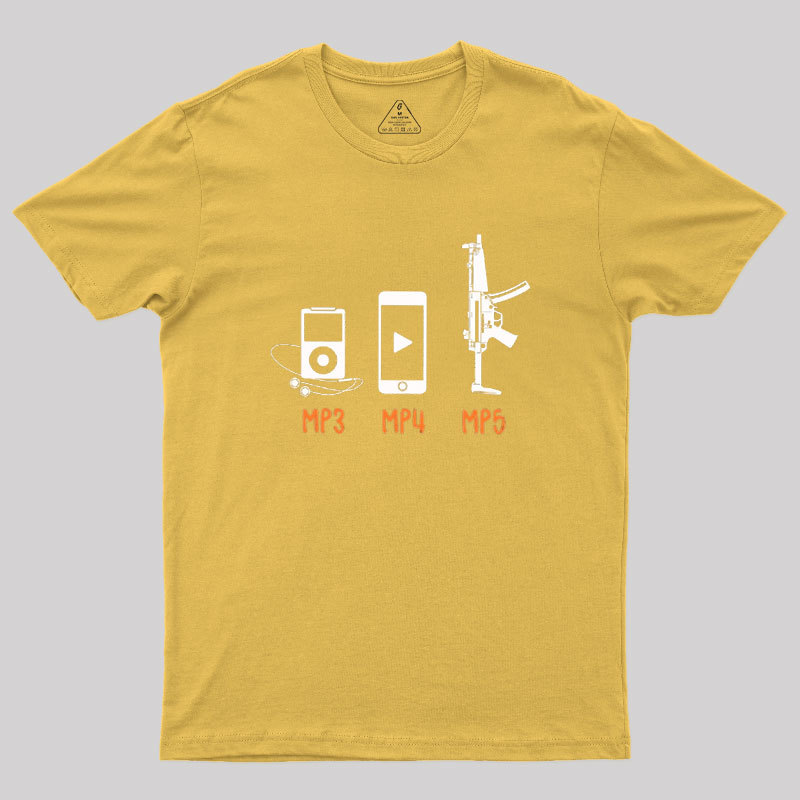 MP3 MP4 MP5 Geek T-Shirt