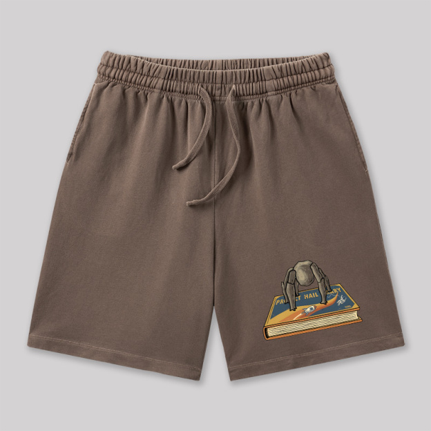 Funny Rocky Geeky Washed Shorts