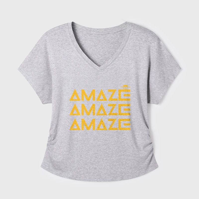 Amaze Rocky Geek Dolman Sleeve V-Neck Shirt