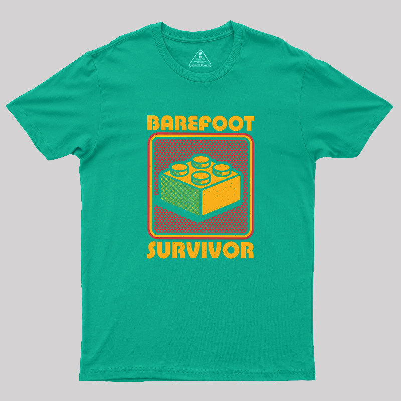 Foot Brick Survivor Geek T-Shirt