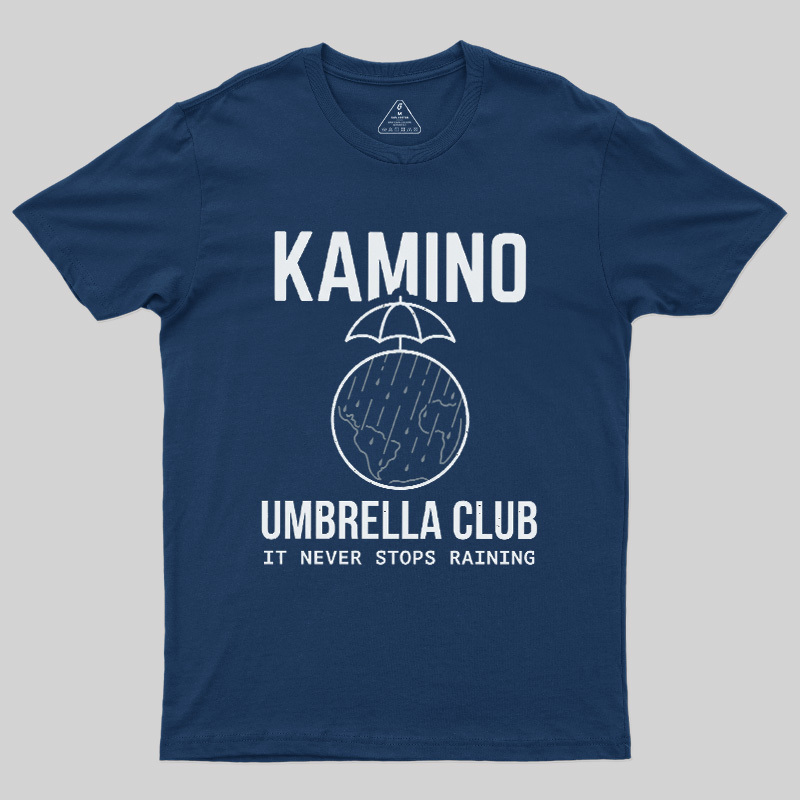 Never Stops Raining Umbrella Club Geek T-Shirt