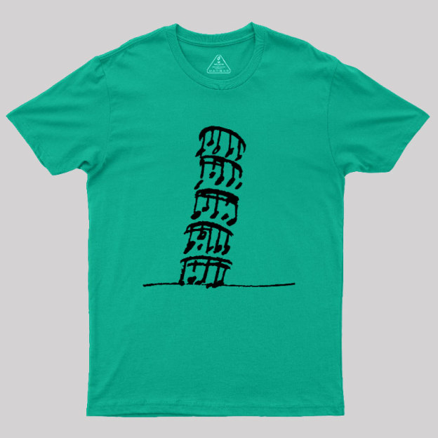 Stacked Music Notes Pun Geek T-Shirt
